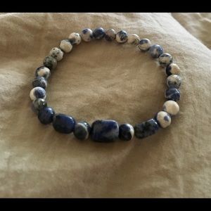 Crystal bracelet sodalite hand made natural stone